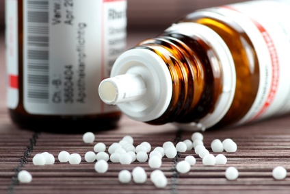 Homöopathie, Flaschen mit Globulis